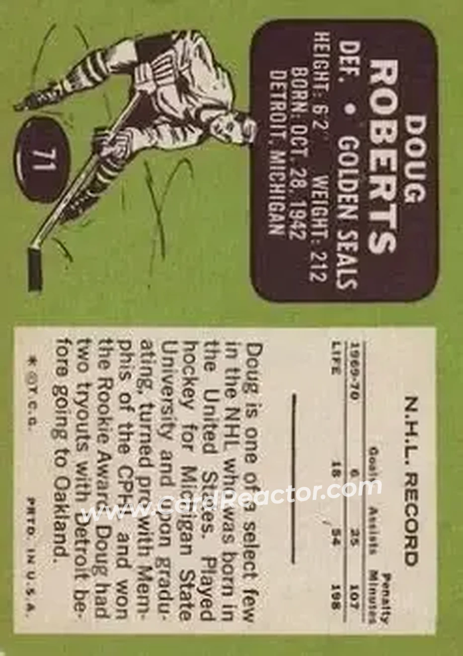 Back of Doug Roberts