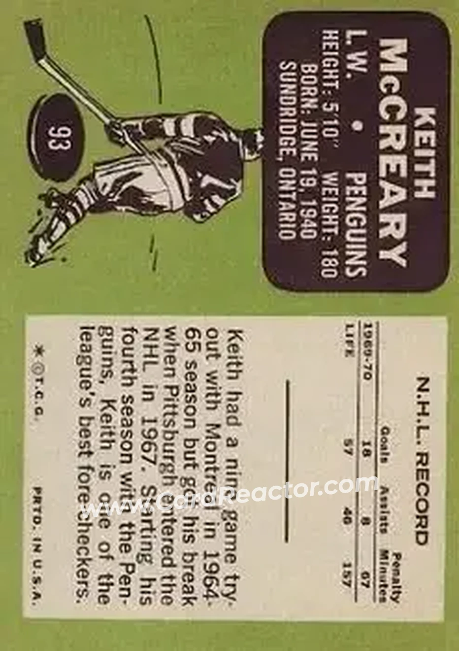 Back of Keith McCreary