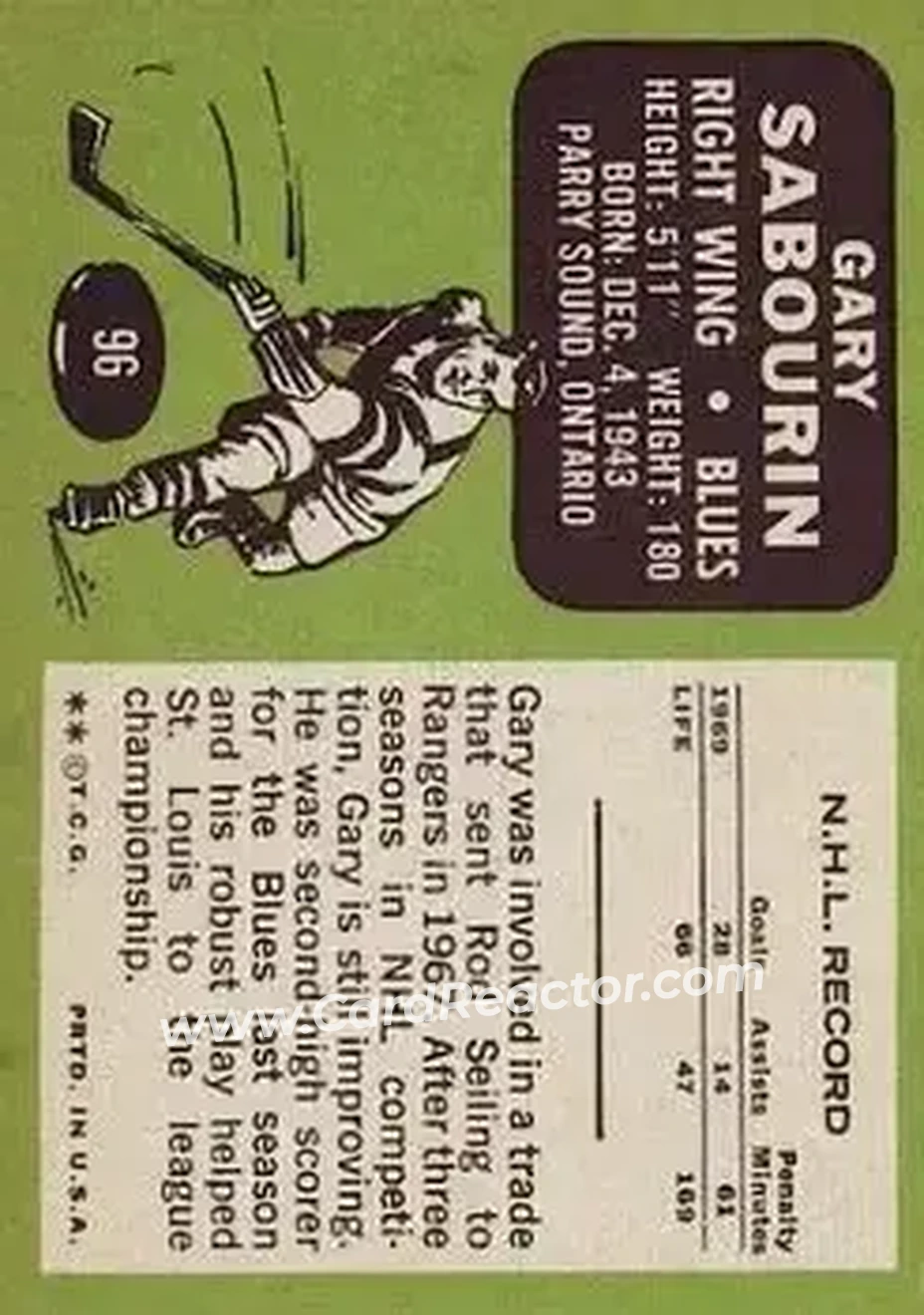 Back of Gary Sabourin