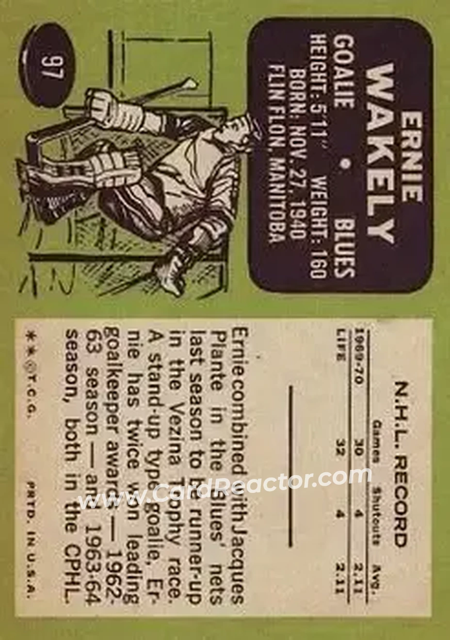Back of Ernie Wakely