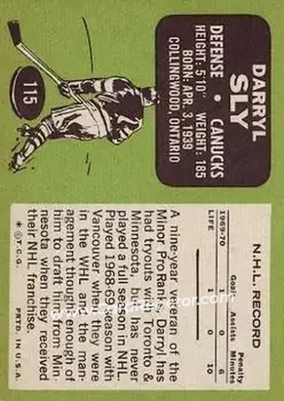 Back of Darryl Sly