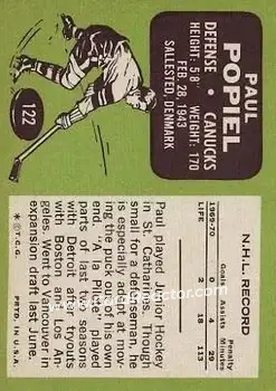 Back of Poul Popiel