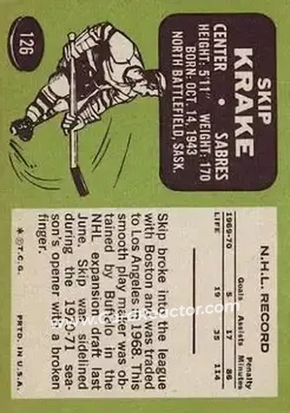 Back of Skip Krake