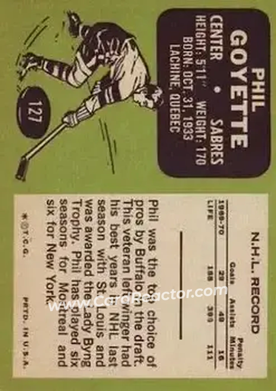 Back of Phil Goyette