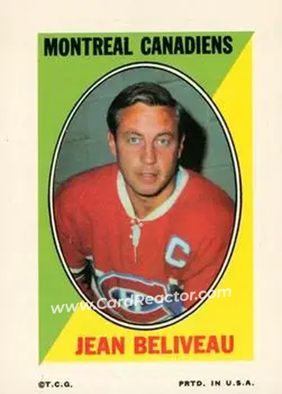 Front of Jean Beliveau