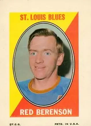 1970-71 Topps #NNO Sticker Stamps Red Berenson