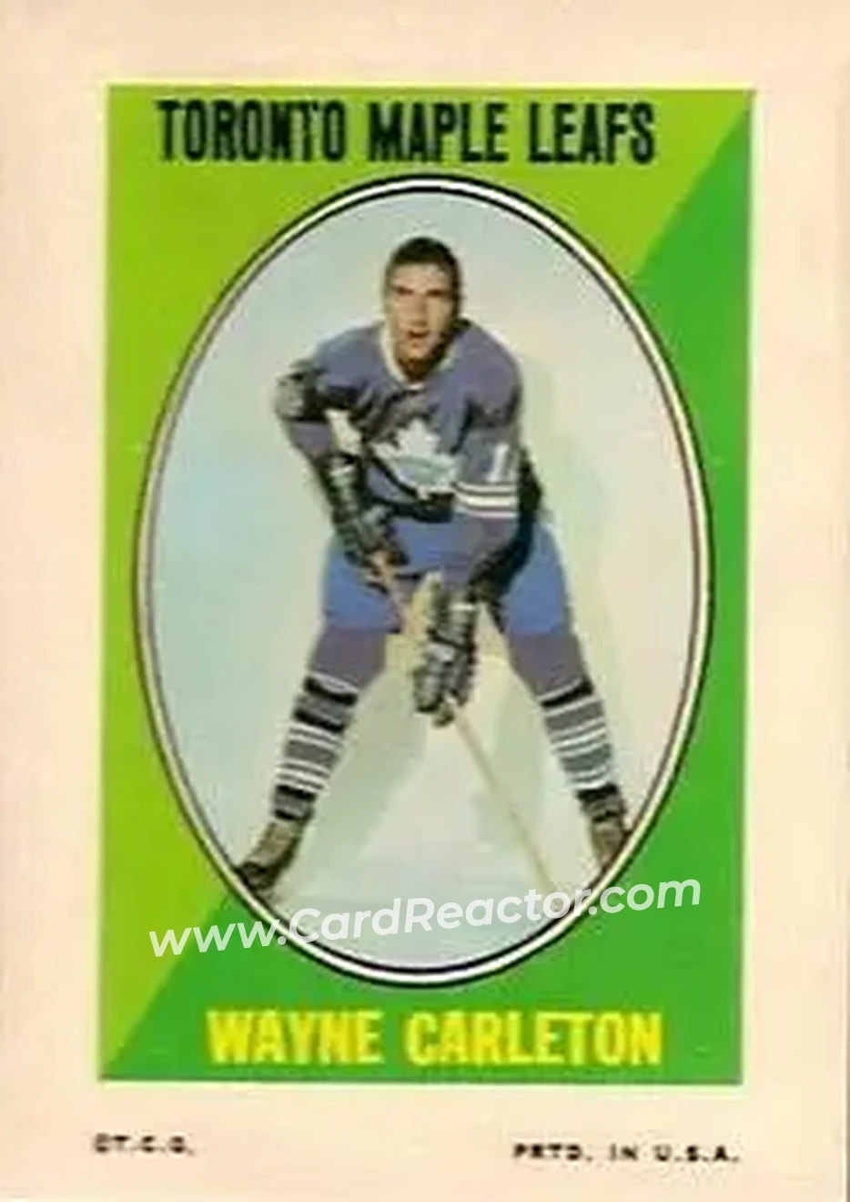 Front of Wayne Carleton