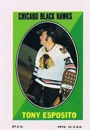 1970-71 Topps #NNO Sticker Stamps Tony Esposito
