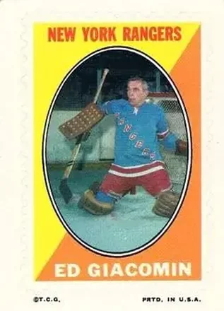1970-71 Topps #NNO Sticker Stamps Eddie Giacomin