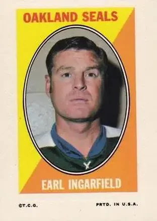 1970-71 Topps #NNO Sticker Stamps Earl Ingarfield
