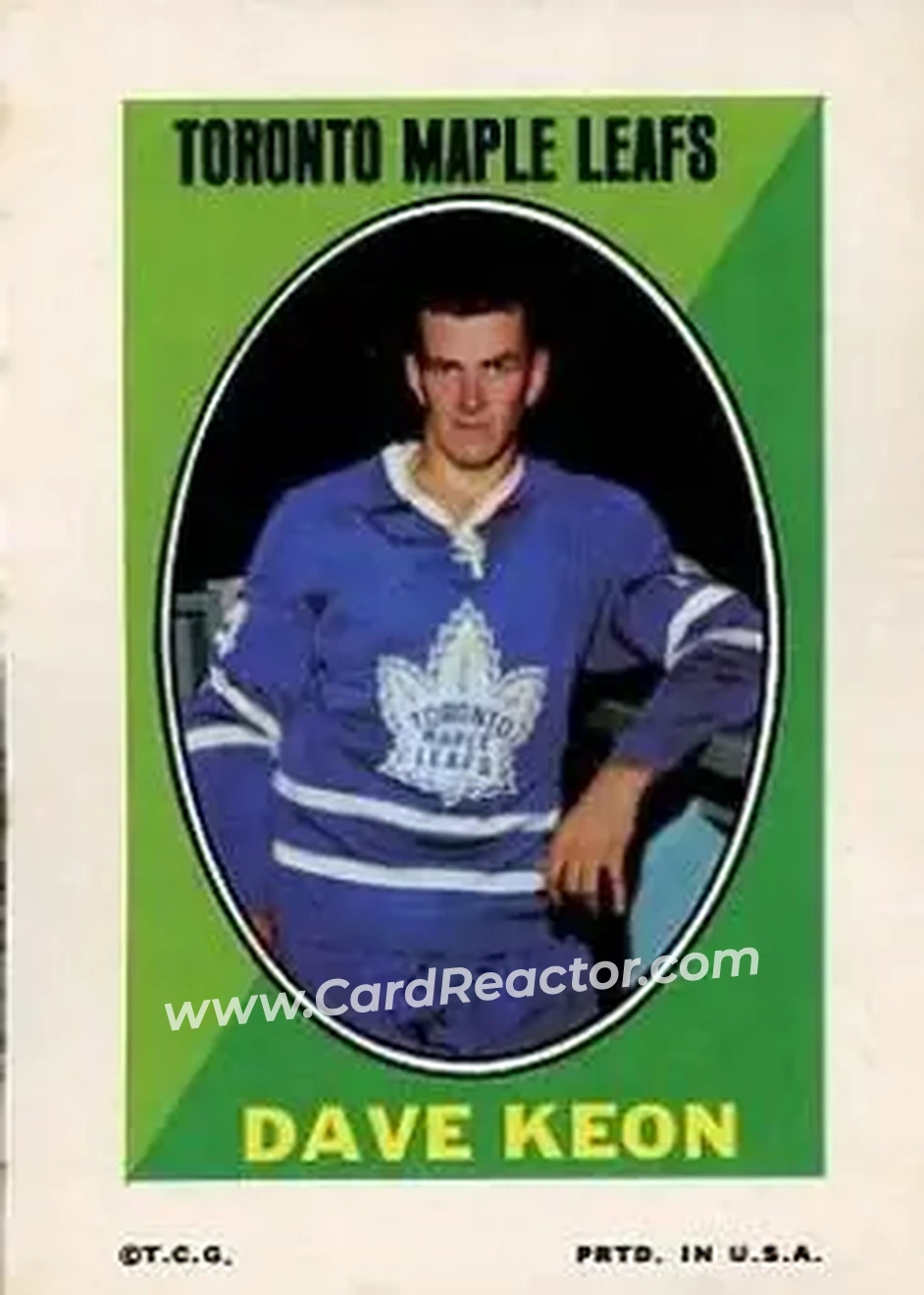 Front of Dave Keon