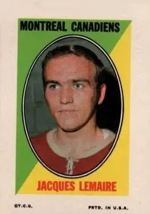 1970-71 Topps #NNO Sticker Stamps Jacques Lemaire