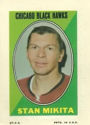1970-71 Topps #NNO Sticker Stamps Stan Mikita