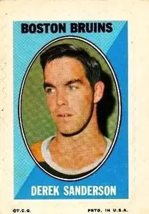 1970-71 Topps #NNO Sticker Stamps Derek Sanderson
