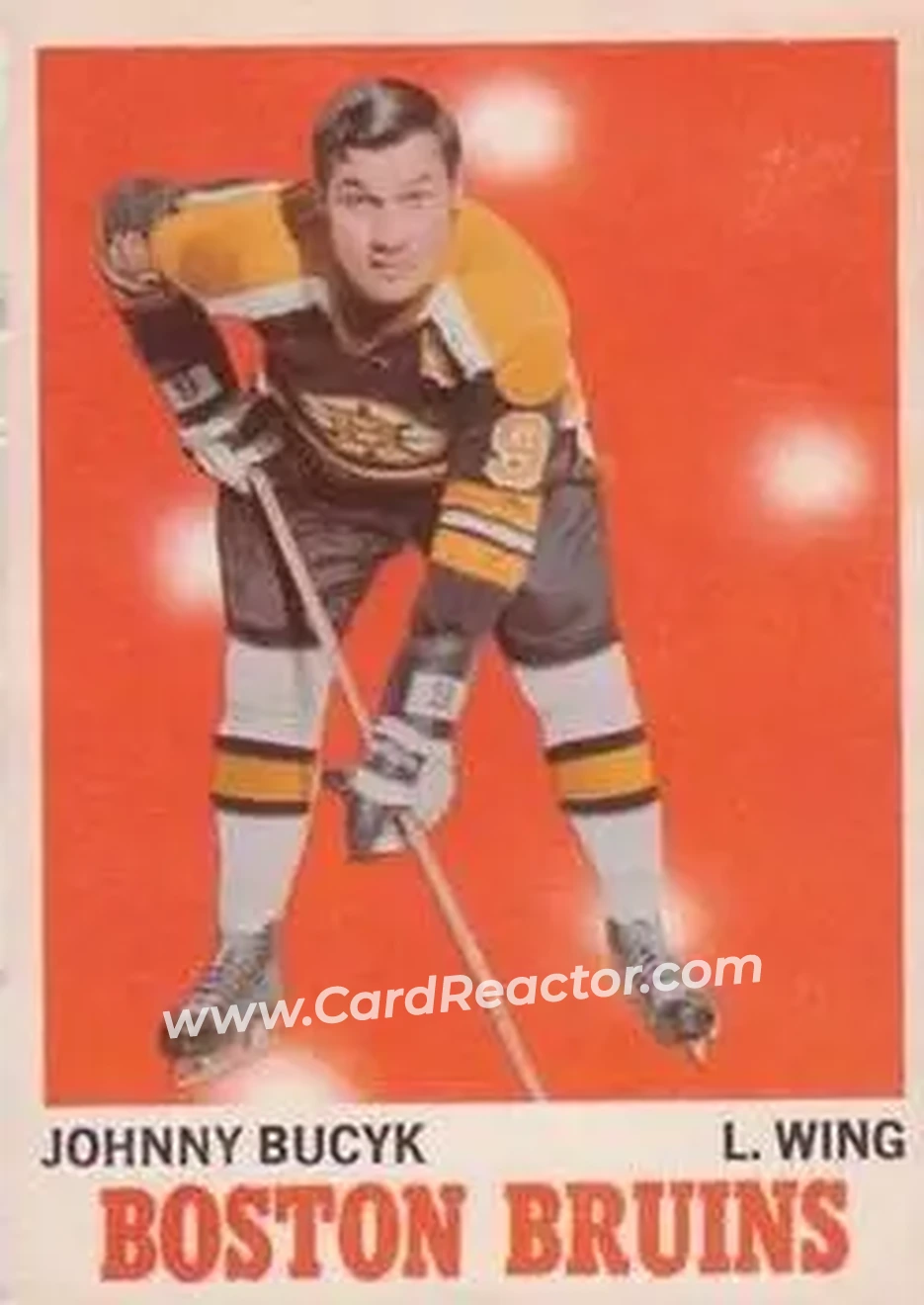 Front of Johnny Bucyk
