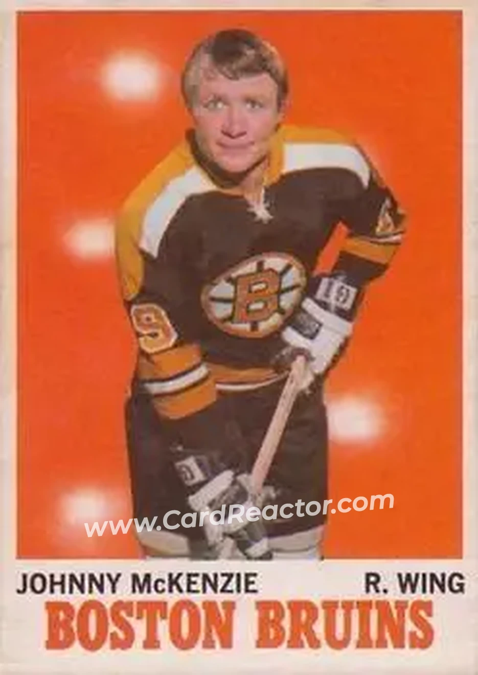 Front of Johnny McKenzie