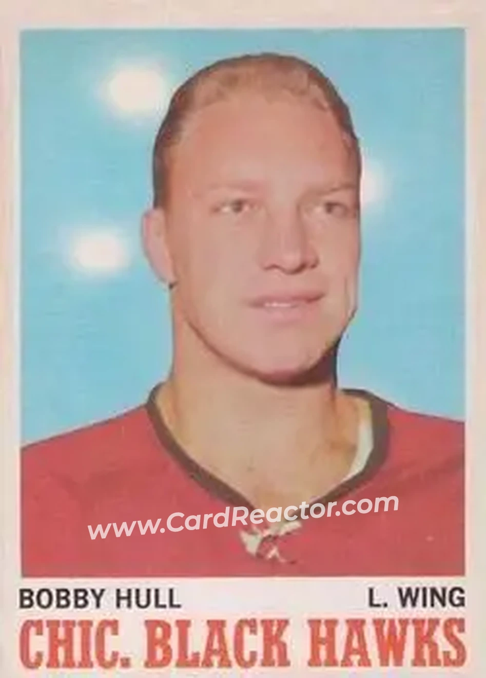 Front of Bobby Hull
