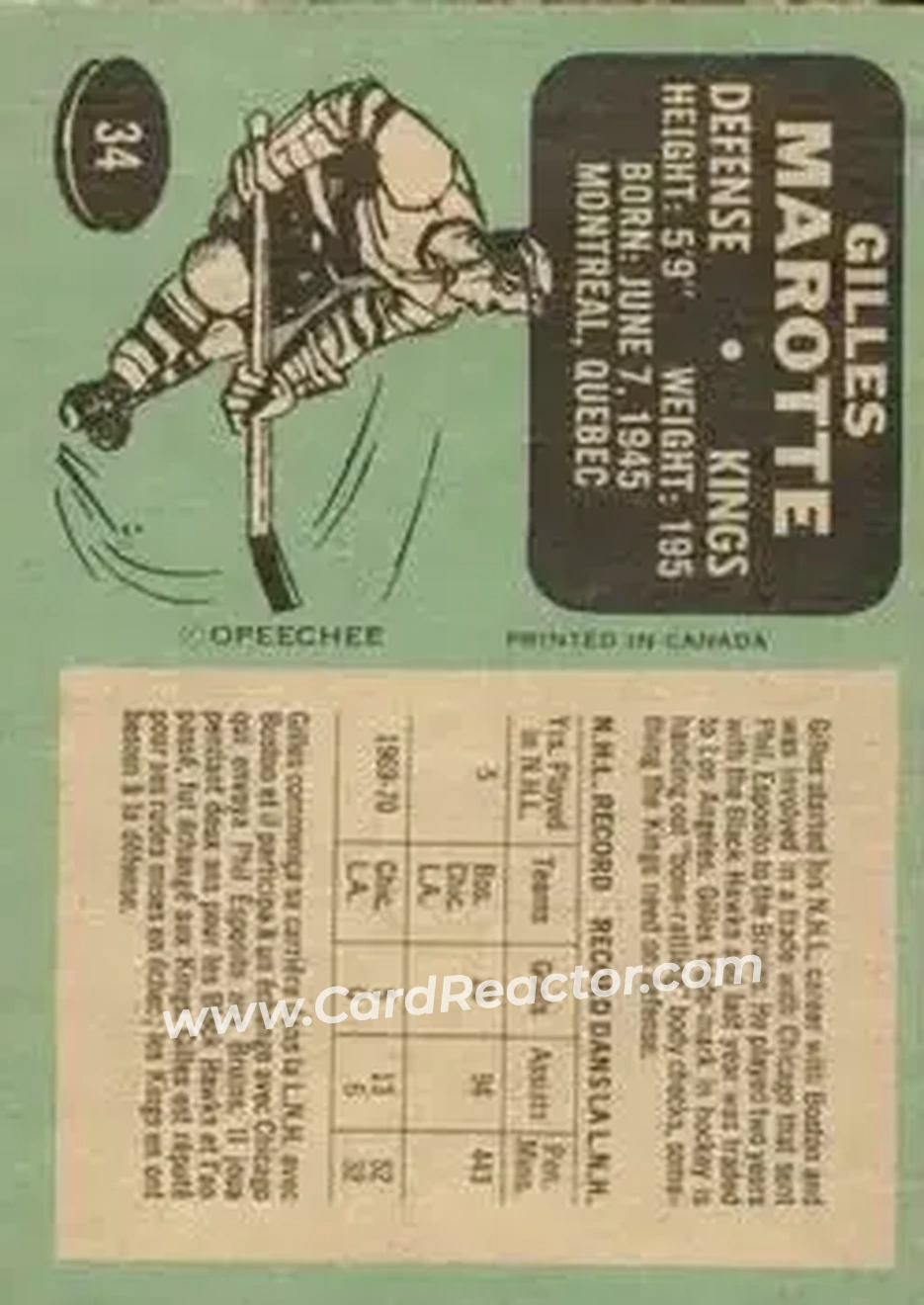 Back of Gilles Marotte