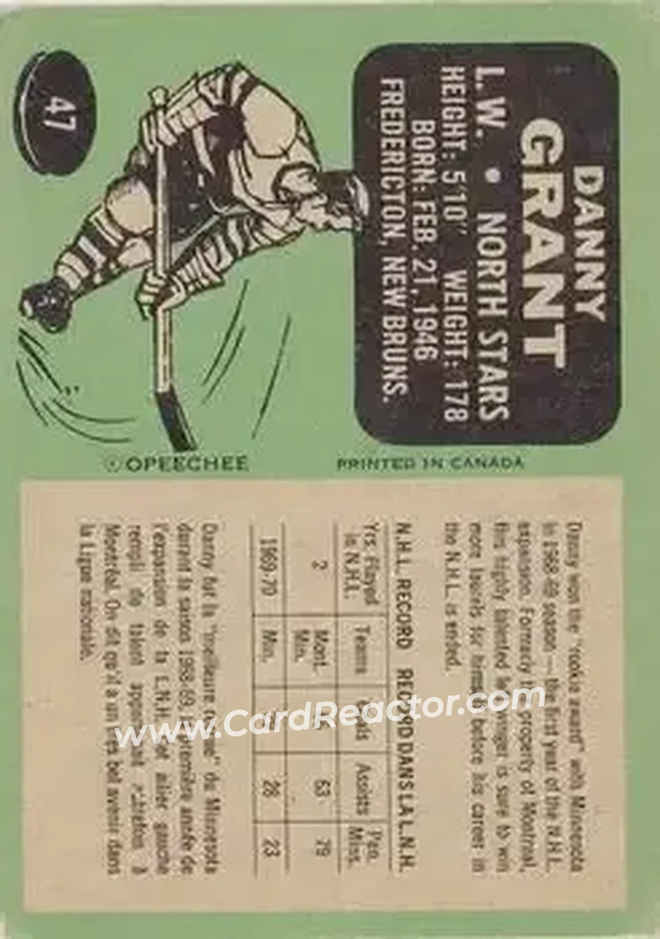 Back of Danny Grant