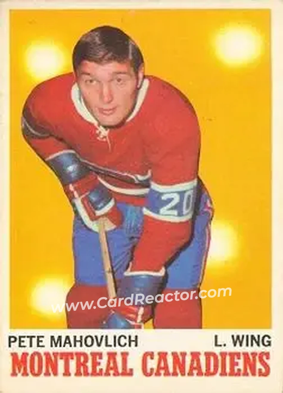 Front of Pete Mahovlich