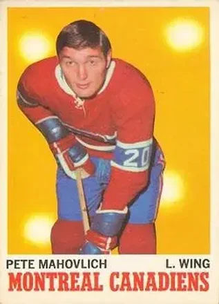 1970-71 O-Pee-Chee #58 Pete Mahovlich