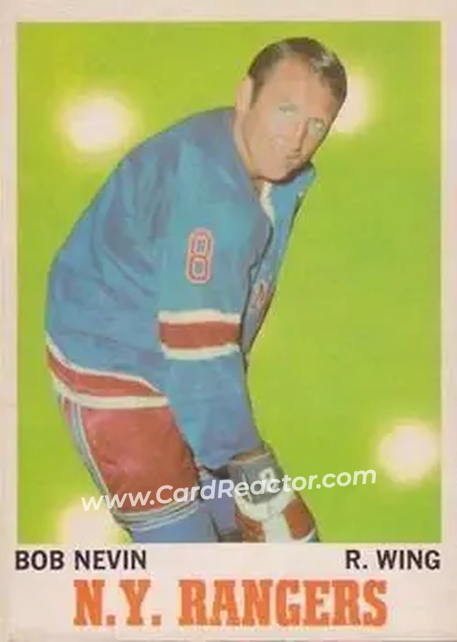 Front of Bob Nevin