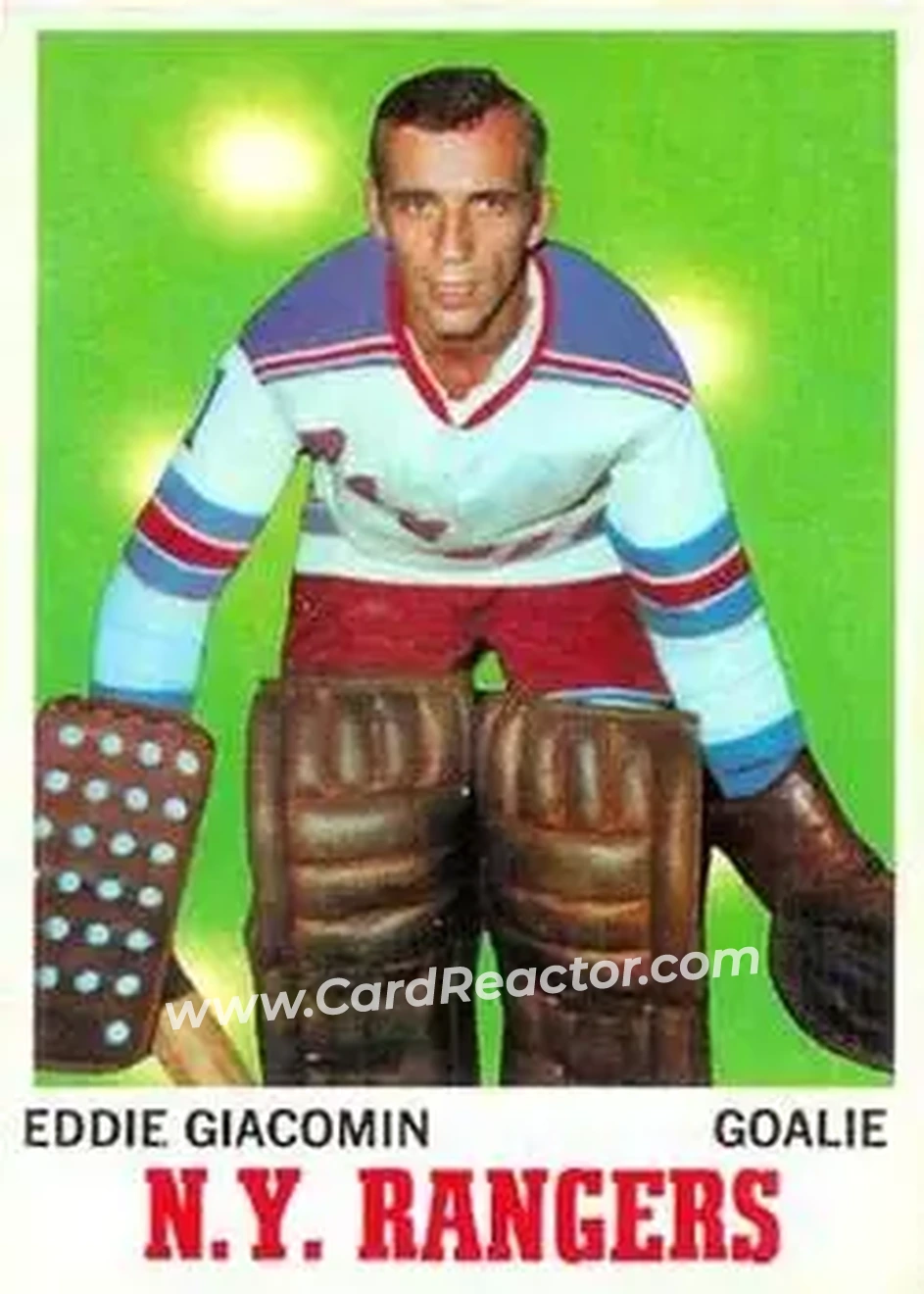 Front of Eddie Giacomin