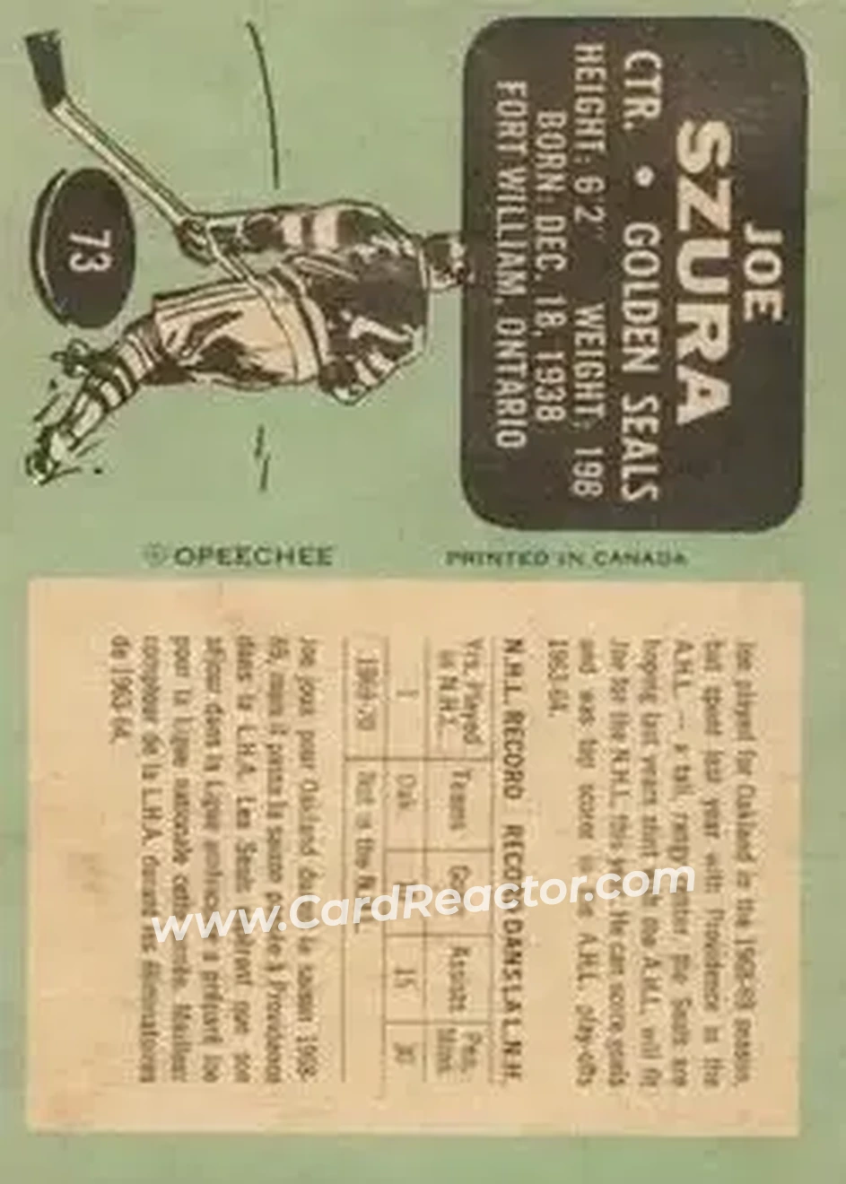 Back of Joe Szura