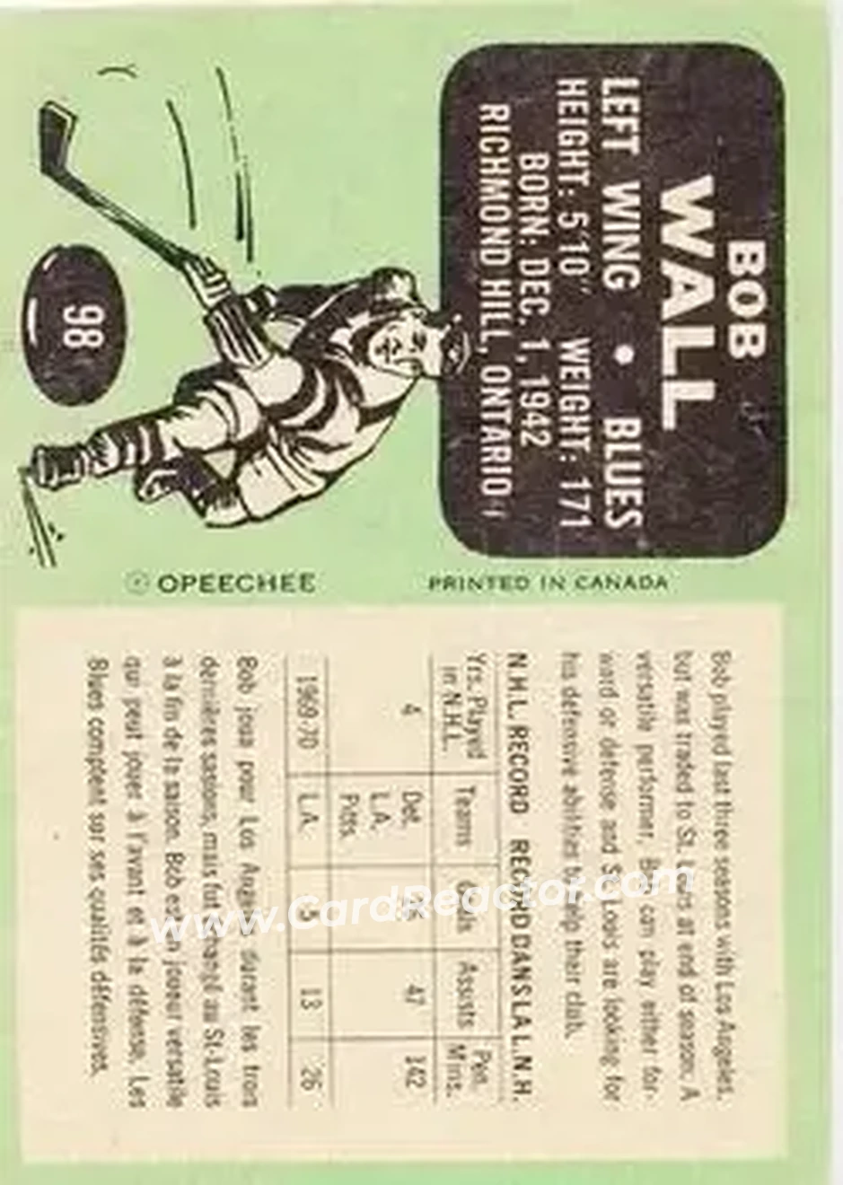 Back of Bob Wall