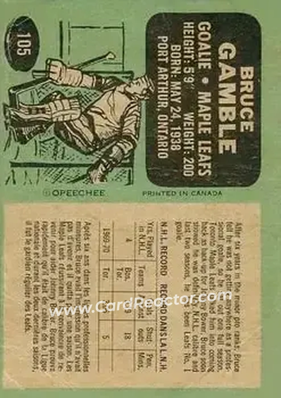 Back of Bruce Gamble