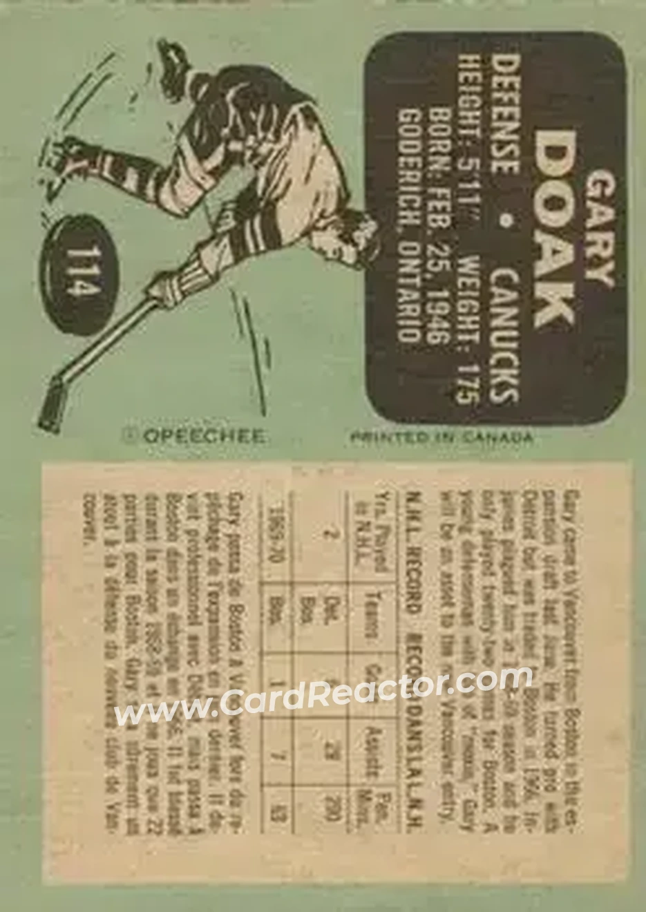 Back of Gary Doak