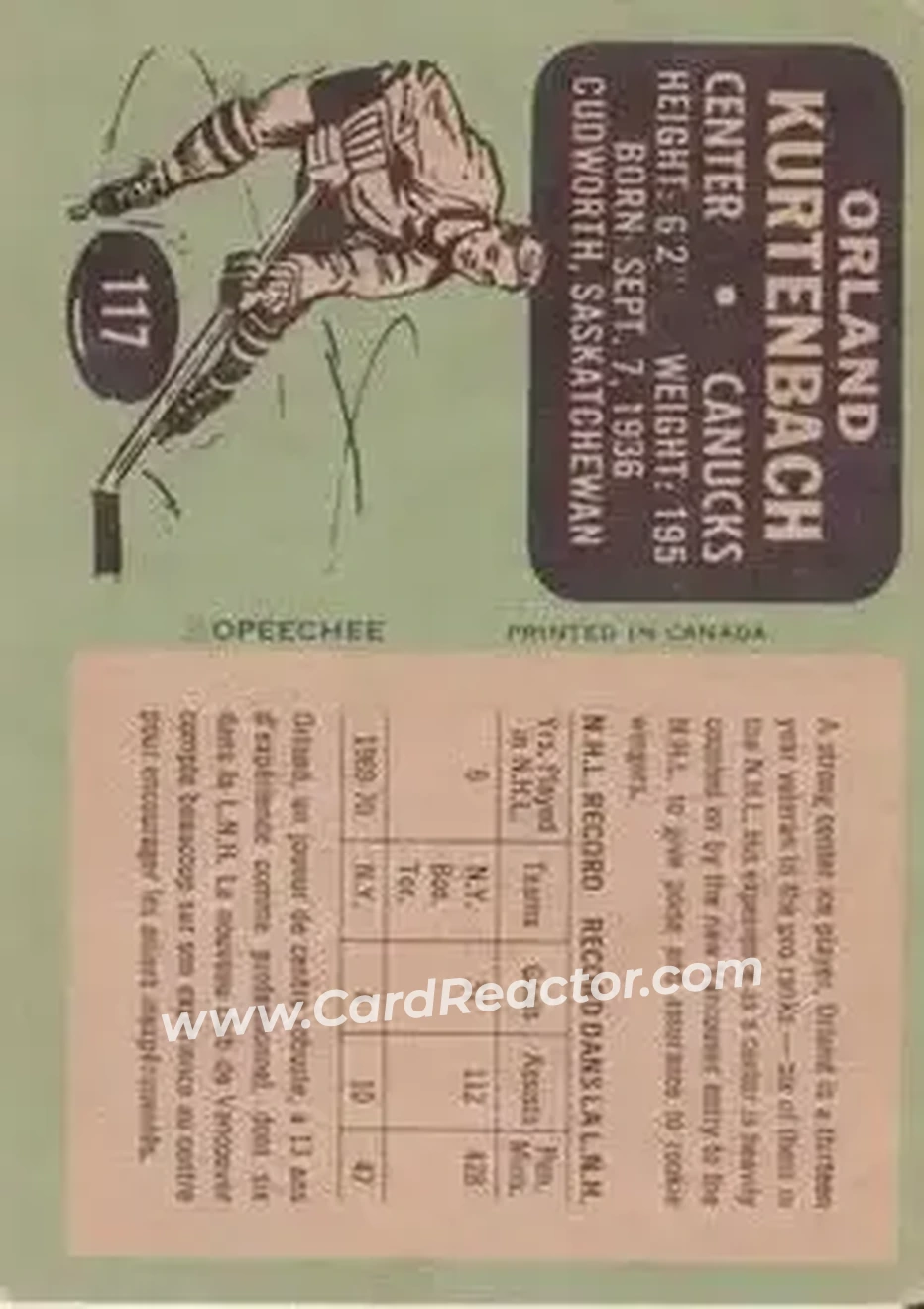 Back of Orland Kurtenbach