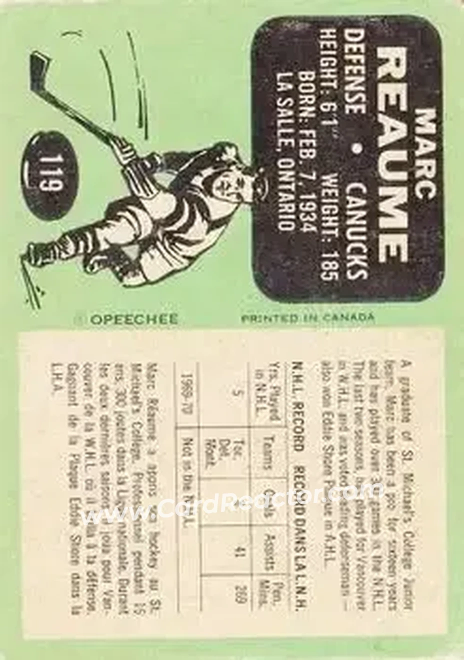 Back of Marc Reaume