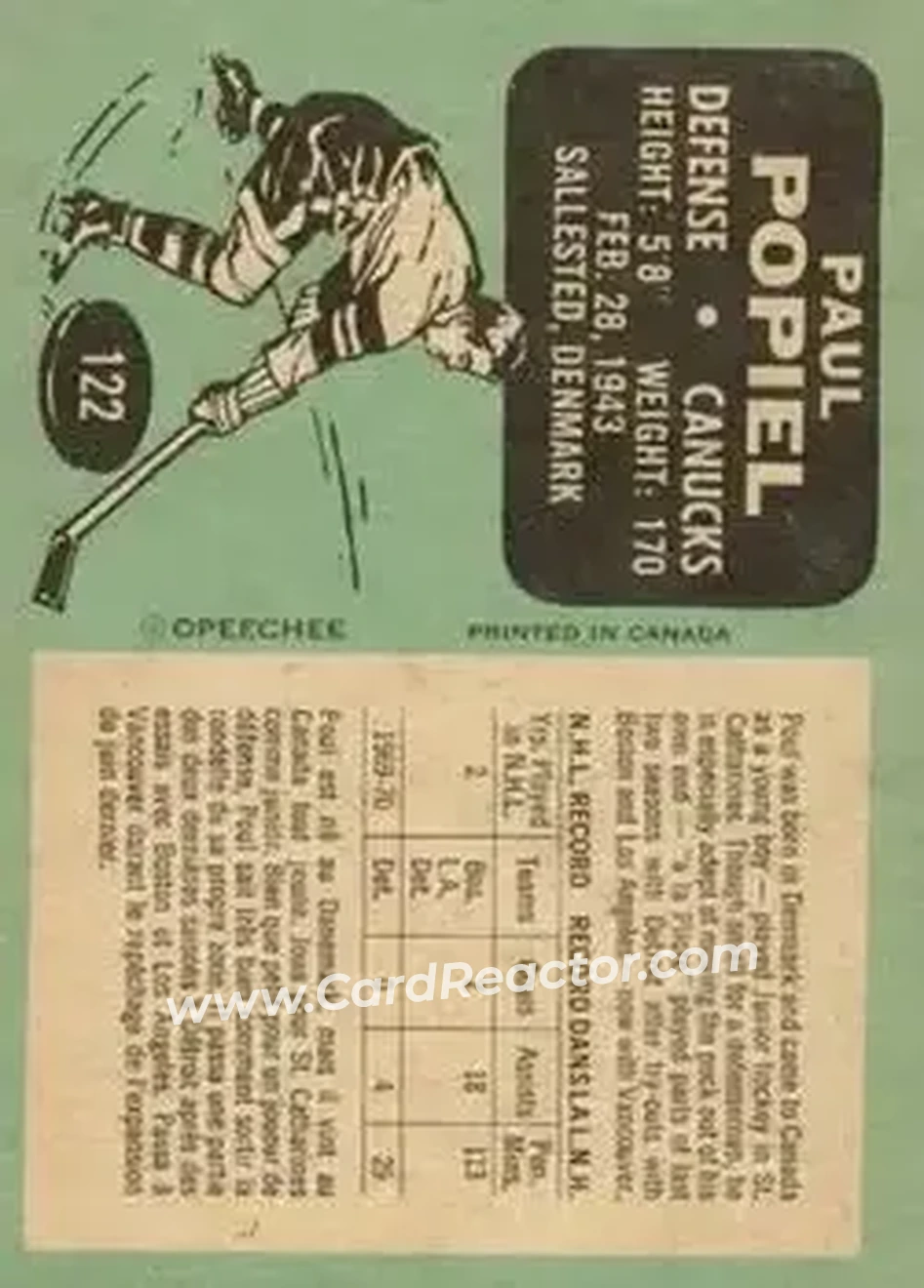 Back of Poul Popiel