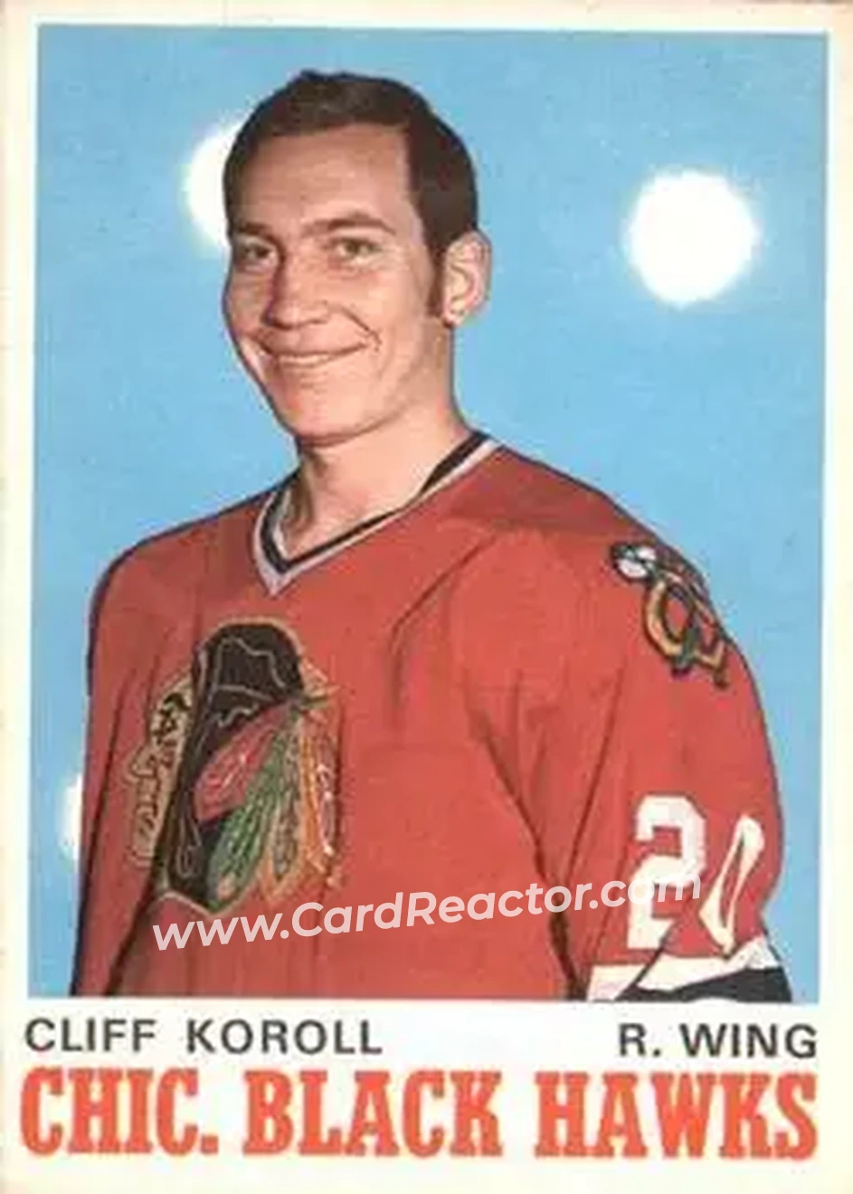 Front of Cliff Koroll