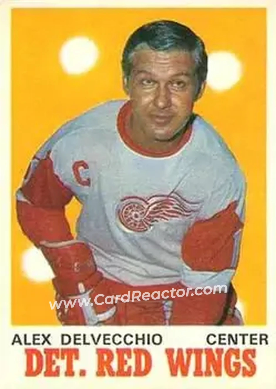 Front of Alex Delvecchio