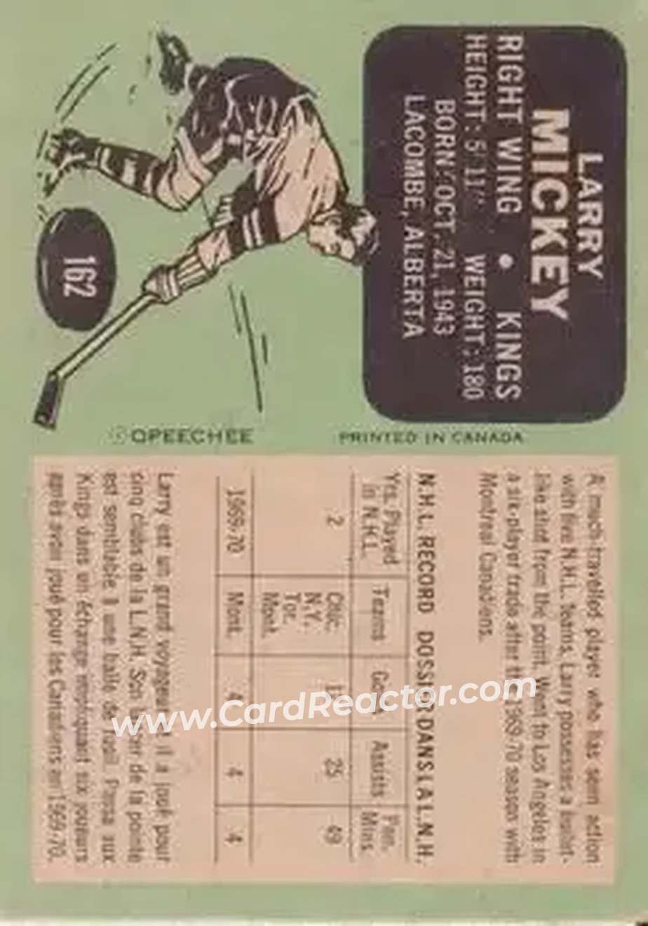 Back of Larry Mickey