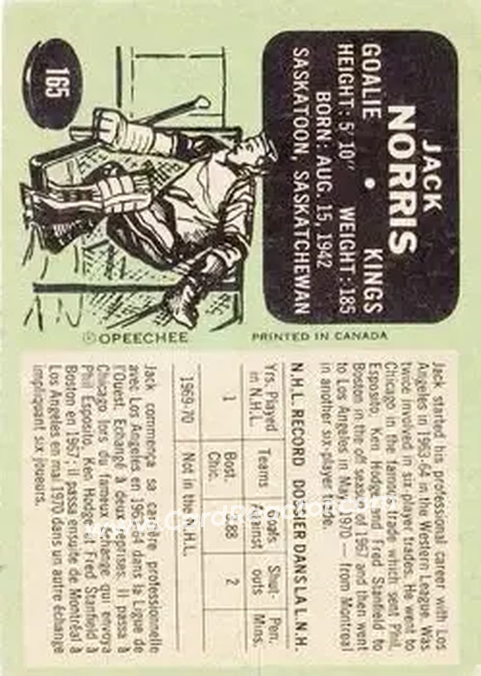 Back of Jack Norris