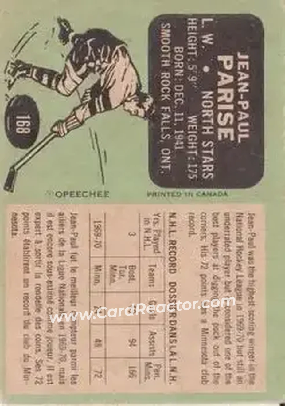 Back of Jean-Paul Parise