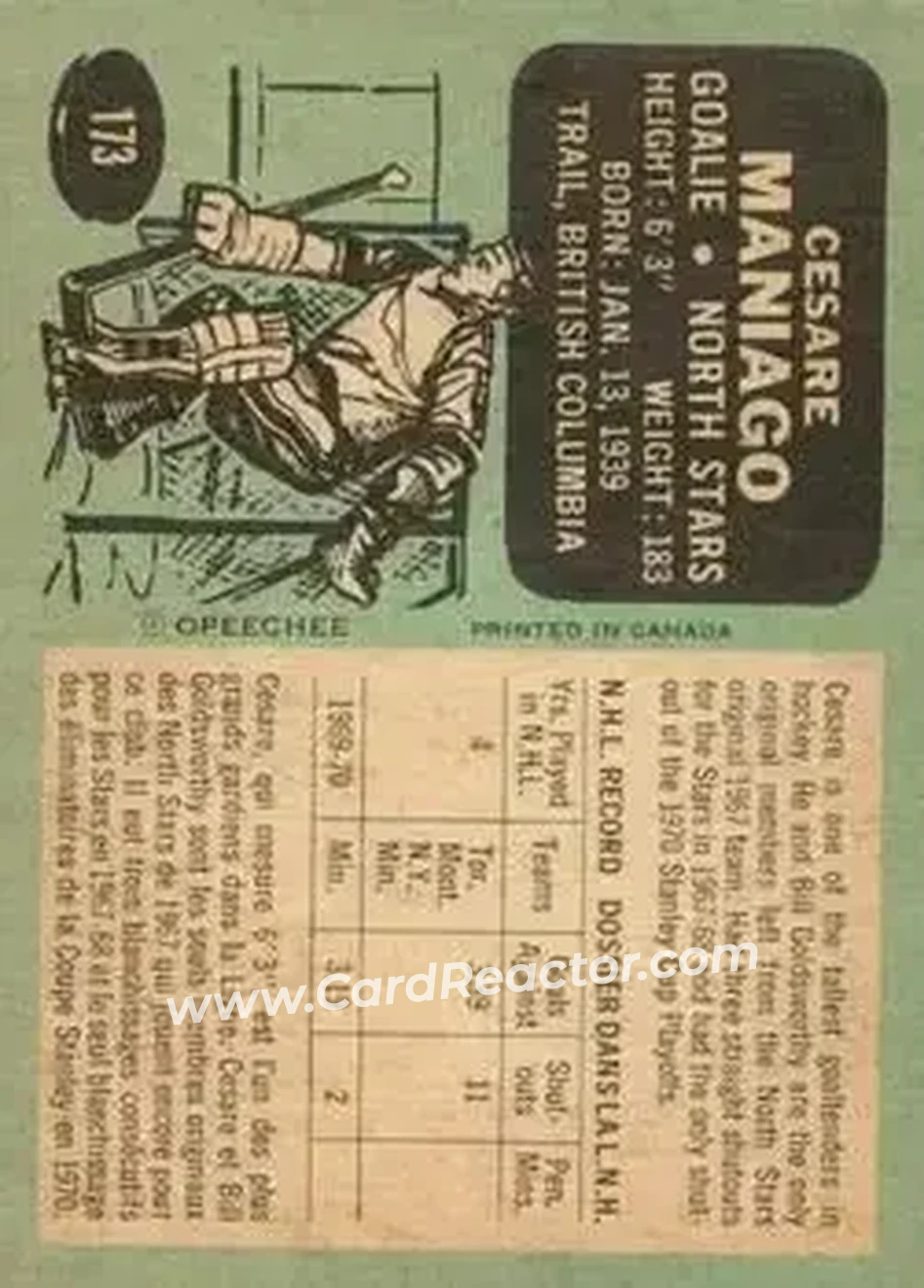 Back of Cesare Maniago