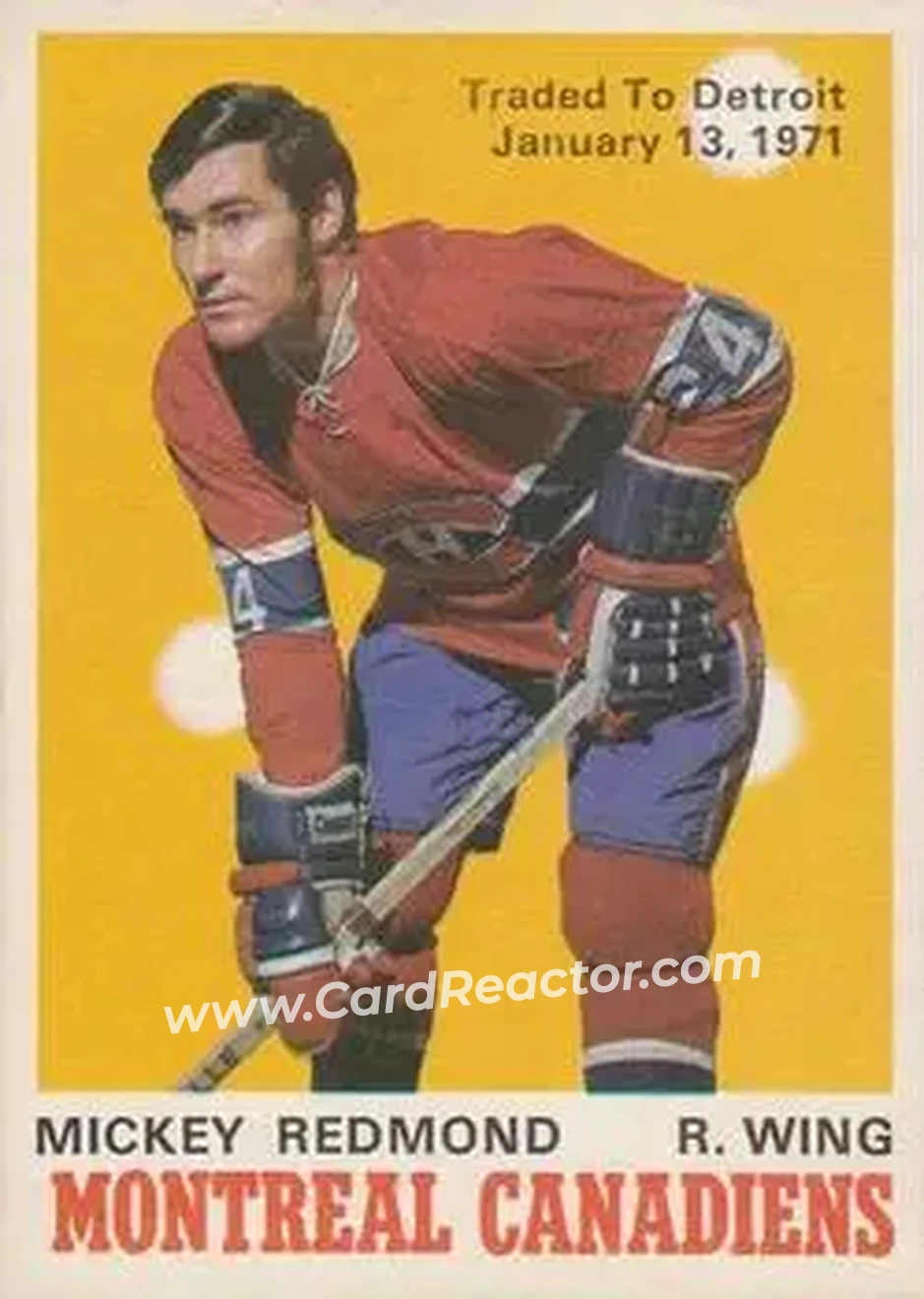 Front of Mickey Redmond