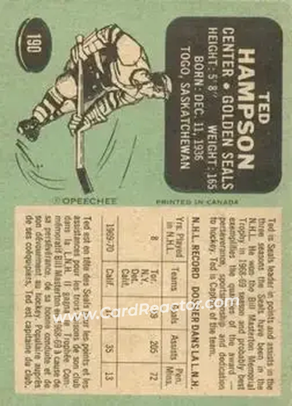 Back of Ted Hampson