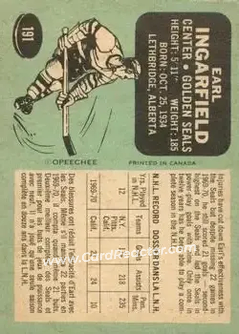 Back of Earl Ingarfield