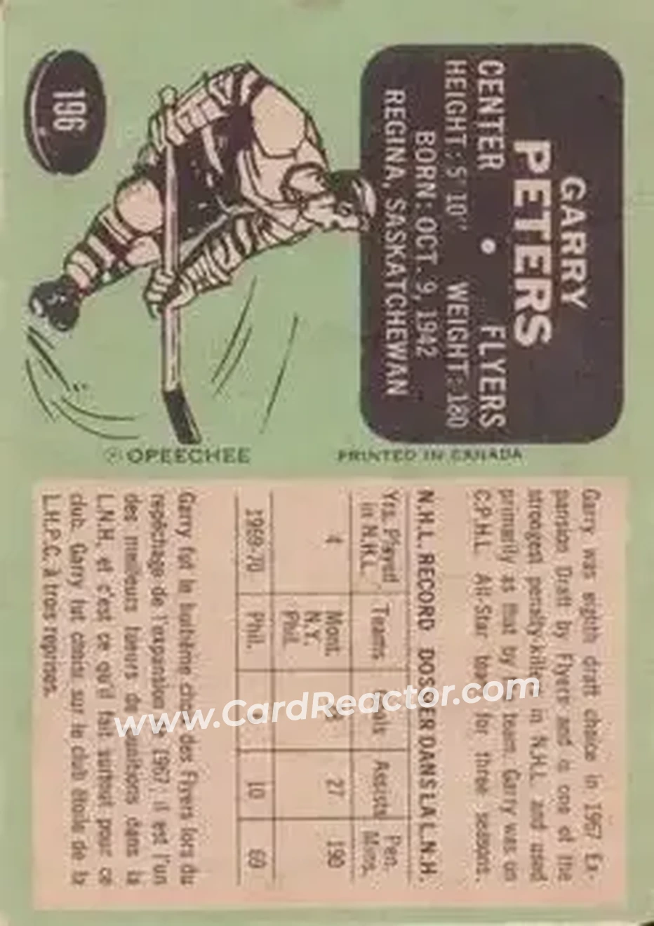 Back of Garry Peters