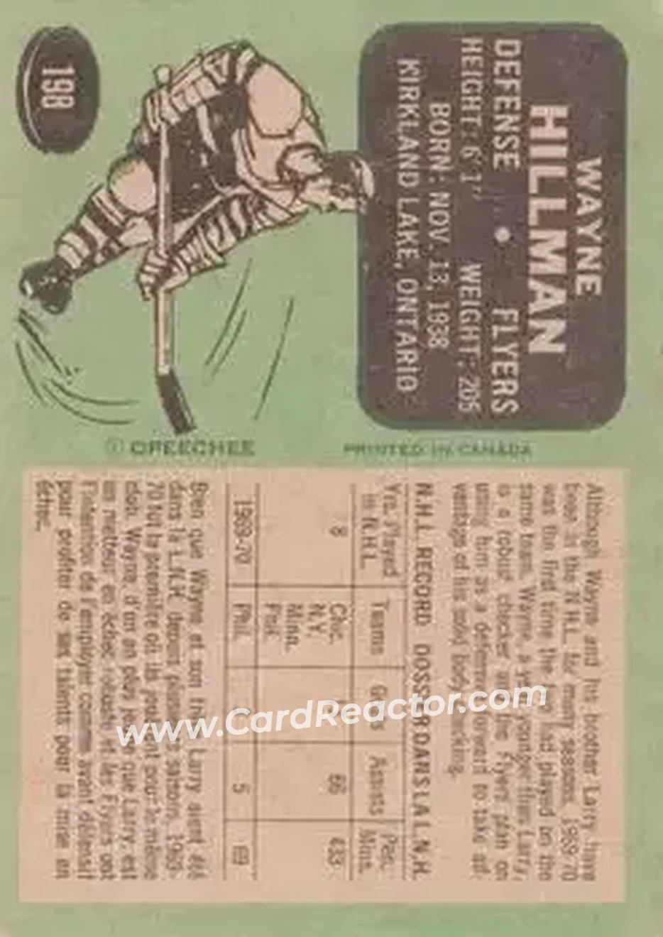 Back of Wayne Hillman