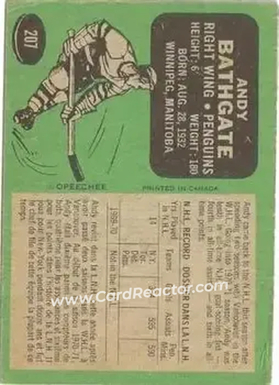 Back of Andy Bathgate