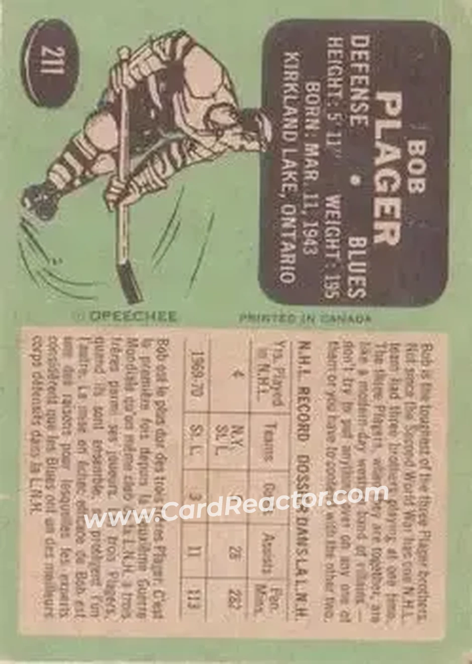 Back of Bob Plager