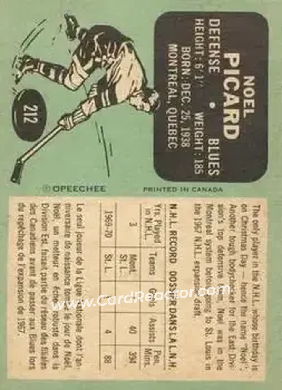 Back of Noel Picard