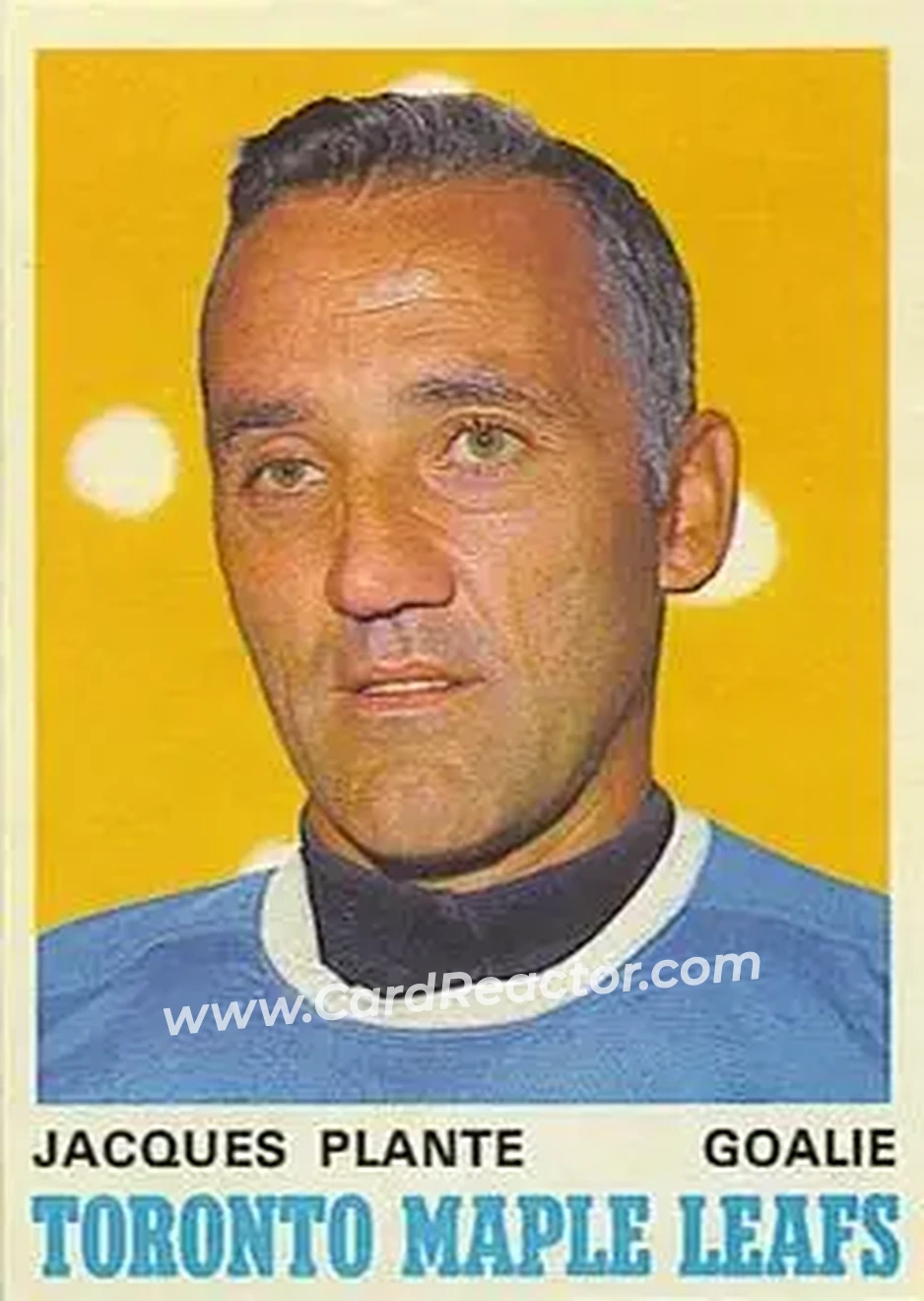 Front of Jacques Plante
