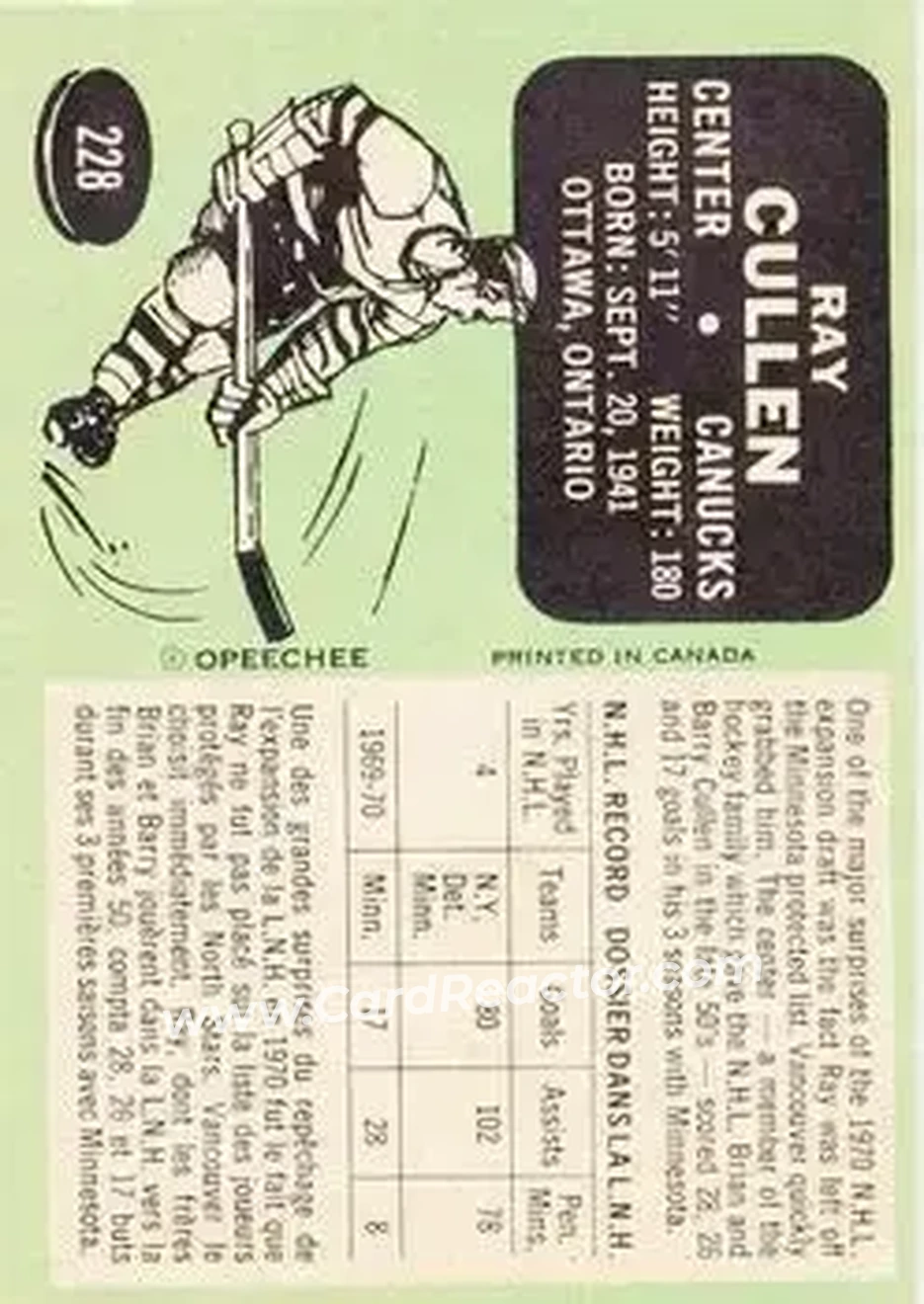 Back of Ray Cullen